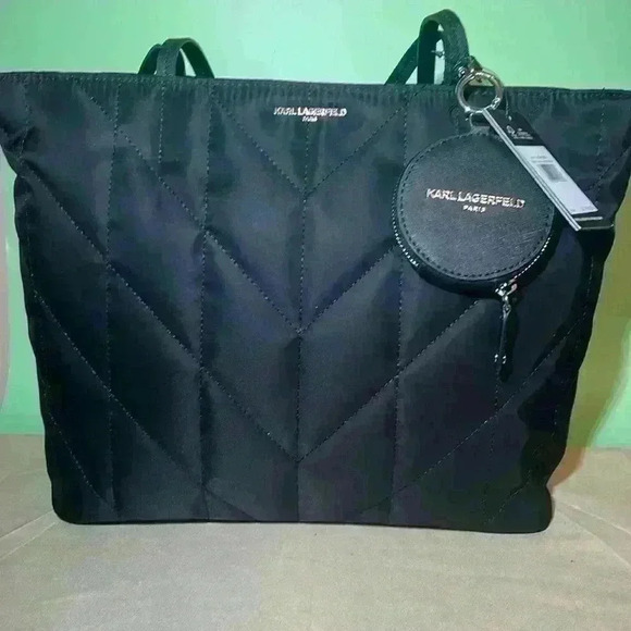 Karl Lagerfeld Quilted Tote w/ Coin Purse - Picture 2 of 8
